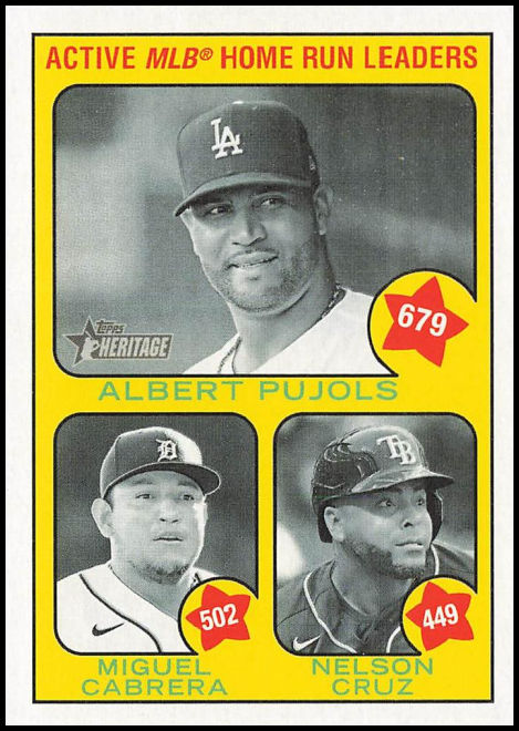 1 Active MLB Home Run Leaders (Nelson Cruz Miguel Cabrera Albert Pujols) ATL